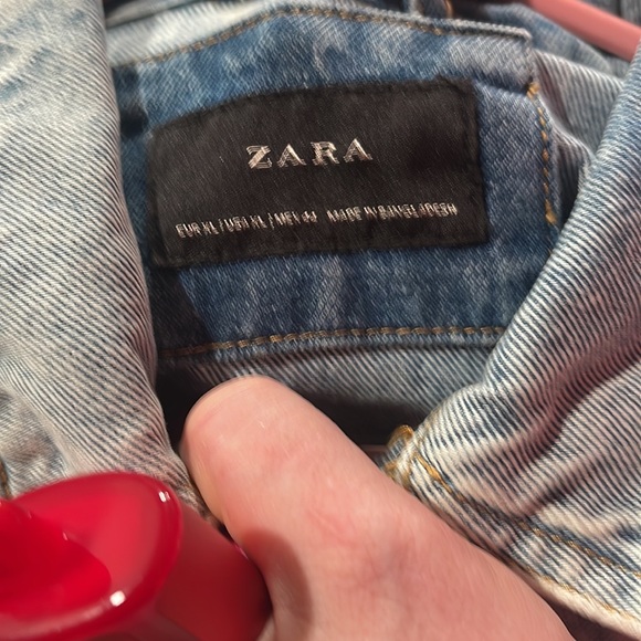 Zara Womens Jean Jacket Size Xl, 1970 Style. - Picture 3 of 3